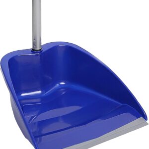Recogedor con goma azul