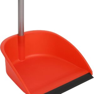 Recogedor con goma rojo