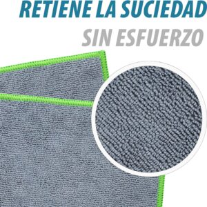Bayeta Microfibra Gris 6 Unidades (verde)